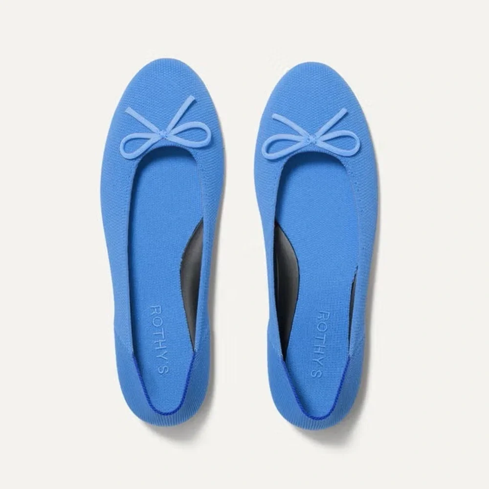 New in Box Rothy's Women's Blue Ballet Flats - Picture 1 of 3